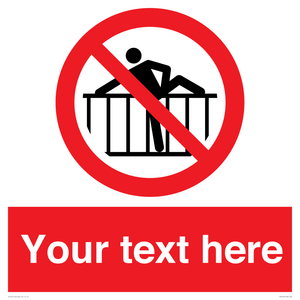 Custom prohibition do not cross barrier